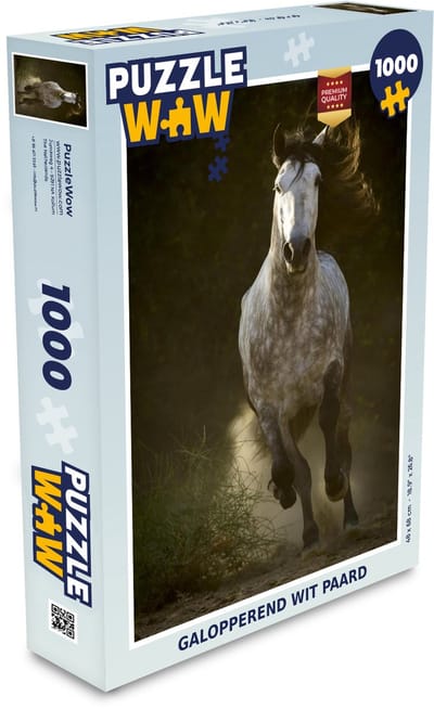 Puzzel Paard - Schimmel - Zand - Andalusiër - Legpuzzel - Puzzel 1000 stukjes volwassenen