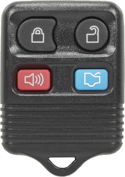TLVX Sterke Autosleutel Behuizing Geschikt voor Ford en Mazda / Ter vervanging van Originele Sleutel behuizing / Afstandsbediening Auto / 4 knops / Claxon knop / Achterklep knop / 4 knoppen / 1 stuks