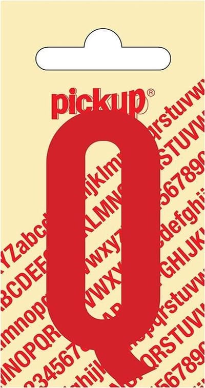 Pickup plakletter Nobel 60 mm rood Q - 31022060Q
