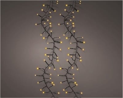 Lumineo LED Excellent Twinkle 1272 LEDs 20 cm Zwart Warm Wit Licht