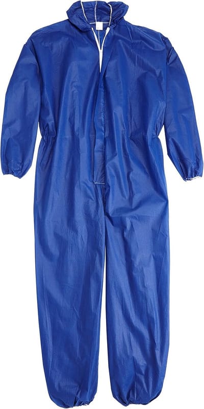 Famanu – overall blauw maat extra large – Duurzaam polypropyleen beschermpak met capuchon – Ademend en stofwerend