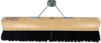 Synx Tools Bezem Los Zaalveger Paardenhaar 40cm met versteviging houder - bezems - Paardenhaar/kamerveger 40cm - Zachte bezems - Zonder Steel