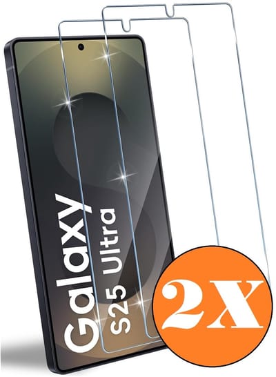 Screenprotector geschikt voor Samsung S25 Ultra - gehard glas Tempered Glass S25 Ultra - 2 Stuks