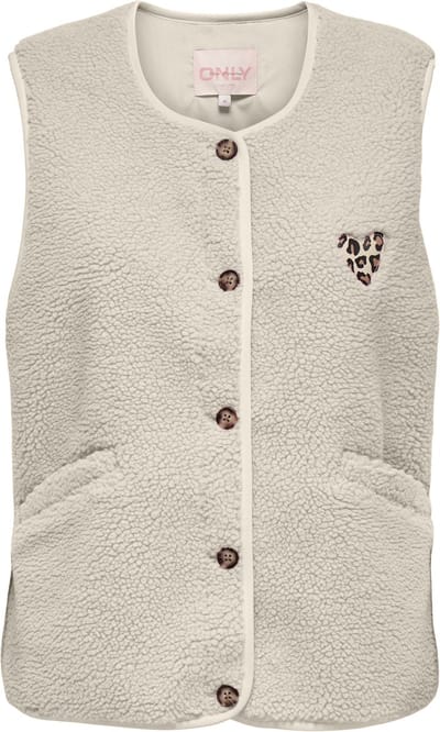 ONLY - ONLBABY TEDDY VEST PNT Dames Gilet
