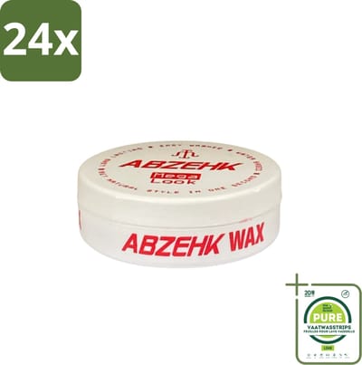 Abzehk - Hair Wax - Red Mega Look - Glanzende Styling & Krachtige Hold - 150ml - Voordeelverpakking - 24 stuks - Haarwax - Stylingwax