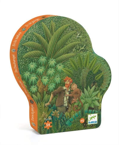 Djeco silhouette puzzel Jungle | 54 pcs