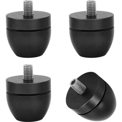 Ensemble de Pieds de Support d'Isolation pour Haut-parleur Alliage d'Aluminium Coussinets de Base pour Amplificateur Coussinets d'Absorption des Chocs Audio