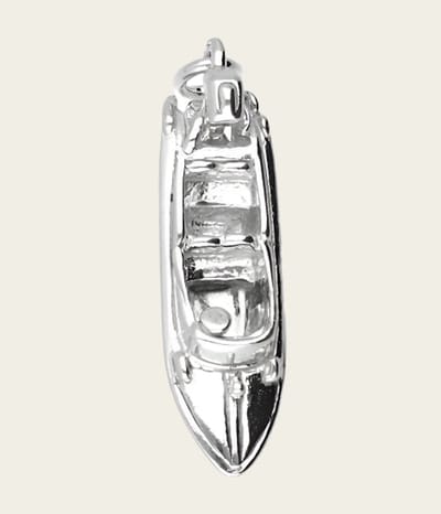 Zilveren Motorboot - Speedboot kettinghanger