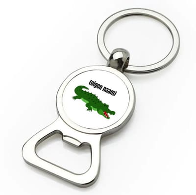 Akyol - krokodil met eigen naam flesopener - Krokodil - krokodillen liefhebbers - iemand die houdt van krokodillen - verjaardag - cadeau - kado - 9 bij 3 cm