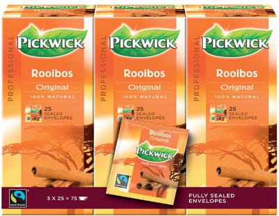 Thee pickwick fair trade rooibos 25x1.5gr | 3 stuks