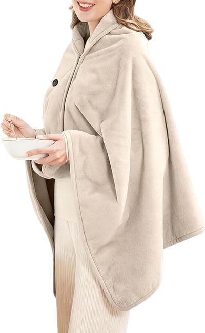 Verwarmde Deken - Oplaadbare Warmer - Buitenactiviteiten Warm - Draadloze Flexibiliteit - 156 x 86 cm - Grijs