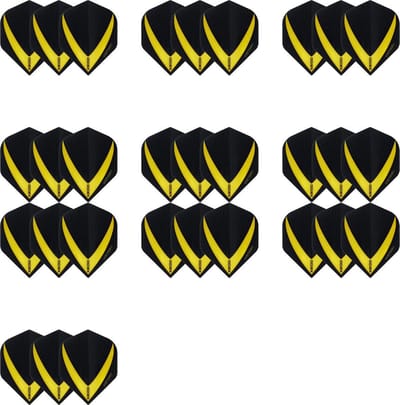 10 sets (30 stuks) Super Sterke - Gele - Vista-X – darts flights –