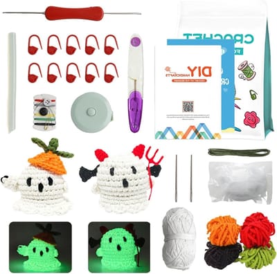 Beginner Haakset voor Halloween - Ghost Haakproject met Handleiding voor Volwassenen en Kinderen, Creatief en Leerzaam