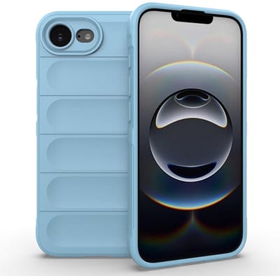 Coverup Hoesje - Geschikt voor iPhone 16e / 17e Hoesje - Coverup Hands-On Rugged Back Cover - Lichtblauw