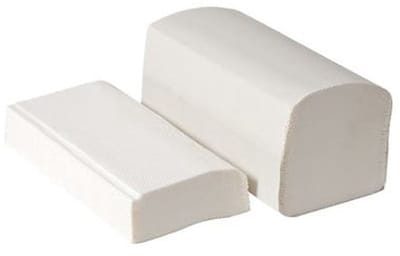 Handdoek papier 2lgs Z-vouw papier Cellulose 3200st 21x24cm wit 2-laags Kleur Wit (6151805254243)