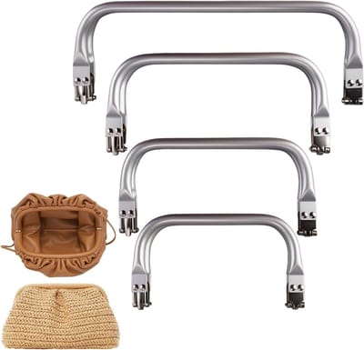 DIY Tasframe met U-vormige Sluiting, Aluminium Pocket Frame voor Handgemaakte Tassen, Ideaal voor Clutch Projecten en Creatieve Ambachten