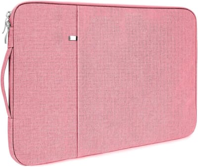 Draagbare waterdichte laptoptas voor 15.6 inch laptops met vakken en compartimenten, ideaal voor MacBook, Asus en Dell (Roze)