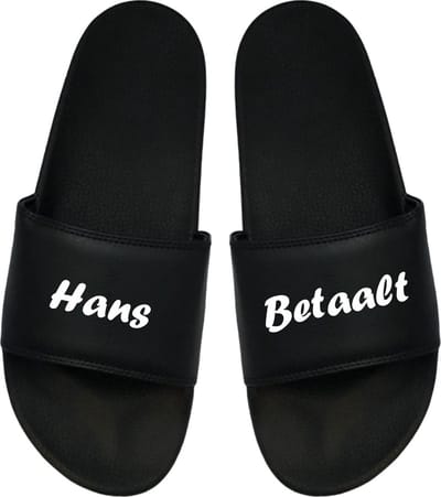 Cadeau Sint - Cadeau Kerst - Cadeau - Cadeau Badslippers - Badslippers Hans Betaalt 48