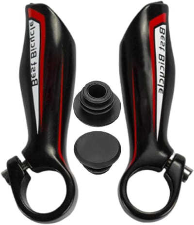 Fiets Handvatten - Ergonomische Grips - Comfortabel Fietsen - Schokabsorberend Ontwerp - Standaard Maat - Rood