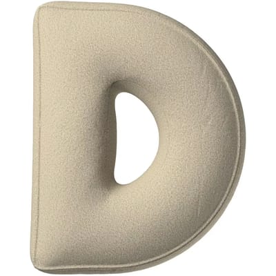 Kussen letter d Yellow Tipi Boucle