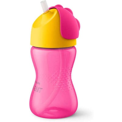 Philips Avent Drinkbeker met rietje - 12+ maanden - 300 ml - Roze/geel - SCF798/02