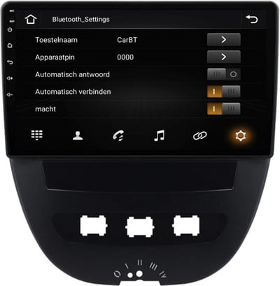 Autoradio geschikt voor Citroën C1 (2005-2014) - Met Apple CarPlay, Android Auto, Navigatie & Radio!
