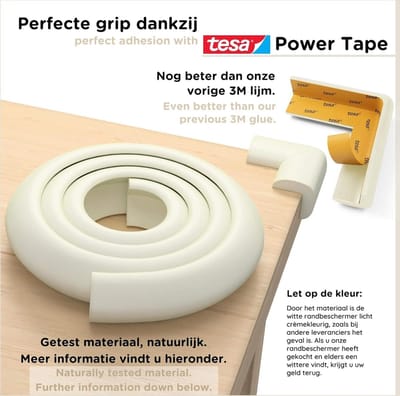 Corner protectors baby - safety baby accessories - corner protectors Table - baby table corner protectors_ 3 meter + 8 hoeken