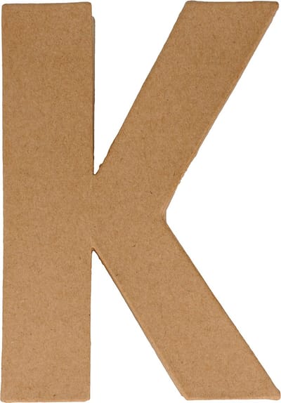 Artemio letter K papier-maché 15 cm
