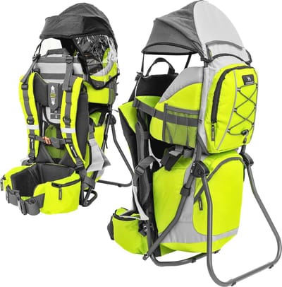 Comfortabele Draagzak Rugzak voor Peuters - Ergonomische Rugdrager met Thermische Zak, Zonnekap en Regenhoes