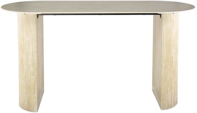 Giga Meubel Bartafel Romano - Ovaal Keramiek Travertin - 178x70x92cm