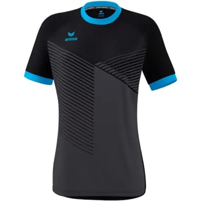 Erima Mantua Shirt Korte Mouw Dames - Curaçao / Zwart | Maat: 34