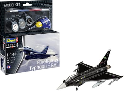 Revell Modelbouwpakket Militaire voertuigen - 63796 Eurofighter Typhoon - RAF - Straaljager - Model Set Plastic - 1:144 - Modelbouw