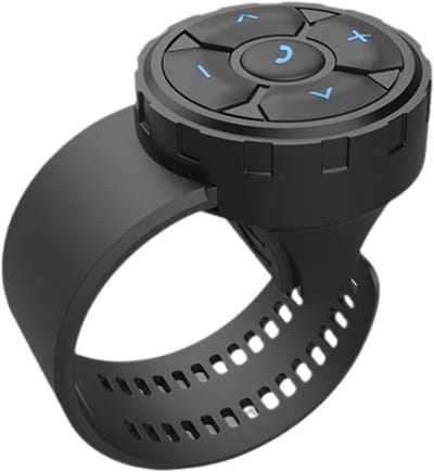 Bluetooth Afstandsbediening - Waterdichte Draadloze Controller voor Fiets en Auto met Bluetooth Verbinding - IP67 Gecertificeerd - Mediaspeler Bediening - Stuurwiel Montage-Optie - Universeel Compatibel.
