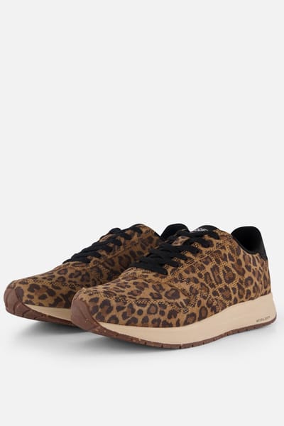 Woden Woden Nicoline Leopard Sneakers bruin Suede