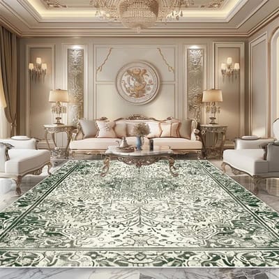 Tapis Persan de Luxe Salon Décoration Chambre à Coucher Haut de Gamme Beau Grand Tapis Salon Antidérapant Doux Tapis de Sol de Chevet 180*280cm