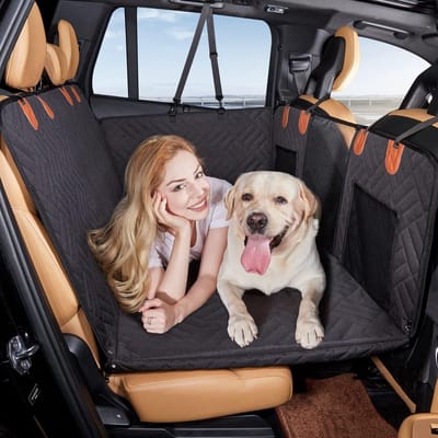Achterbank Extender - Honden Autobed - Reizen met Huisdier - Waterdicht Antislip - 132 x 63 cm - Zwart
