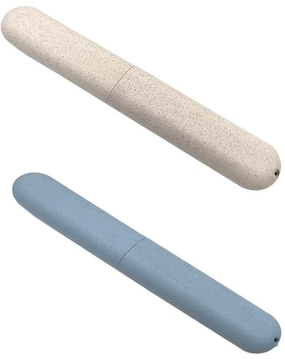 Allecto - Tandenborstelhoes - Draagbare Tandenborstelhouder - Perfect voor Reizen - Set van 2 - Tandenborstelkoffer - Uniseks voor Volwassenen - Be...