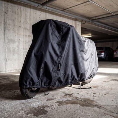 Maxxcovers Motorhoes / Scooterhoes - Zwart- Maat M - Waterdicht - A-kwaliteit - Voor Buiten
