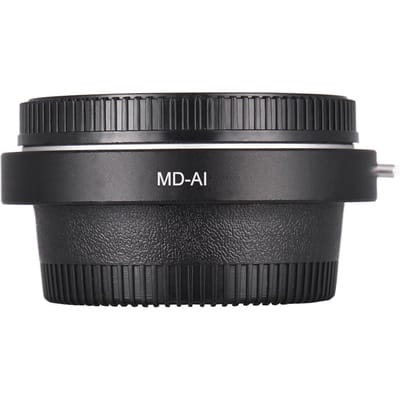 MD AI Lens Mount Adapterring met Correctieve Lens voor Minolta MD MC Mount Lens om te Passen op Nikon AI F Mount Camera voor gray