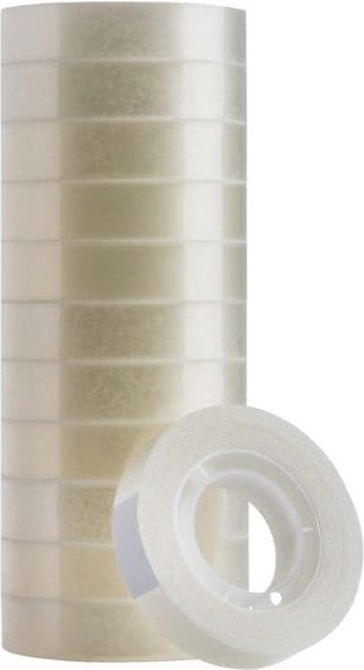 Plakband qua 12mmx33m kleine kern tr | 12 stuks