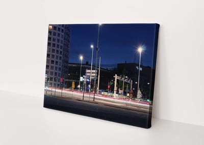 Het Centrum | Rotterdam | Steden | Canvasdoek | Wanddecoratie | 30CM x 20CM | Schilderij | Foto op canvas