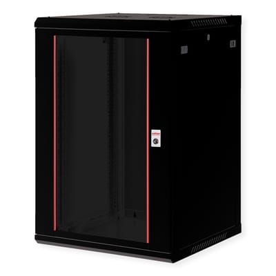 ROLINE 19-inch wandbehuizing Basic Plus 18U, 600x600 BxD zwart