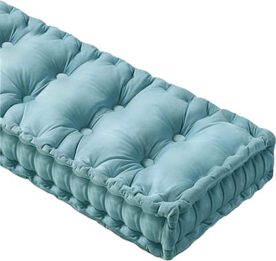 Tuinbankkussen - Bankkussen Buiten - Comfortabel Zitten - 10 cm Dik - 180x55cm - Grijs