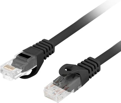Lanberg - Cat.6 FTP Ethernet-netwerkkabel 0,25 m Zwart PCU6-10CU-0025-BK