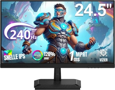 QORA® Gaming Monitor 240hz - Gaming Monitor - Zwart - ‎19cm x 55cm x 42cm