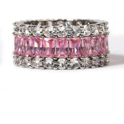 Sieraden High End Geïmporteerde Gesimuleerde Diamant Zirkonia Vuurkleur Schat Ring Vrouwelijke Temperament Micro Gezet Diamant Zirkonia Vingerring No. 10