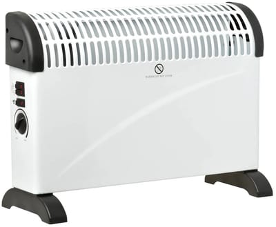 Elektrische convector kachel 2000W met ventilator - bijverwarming voor kamer of kantoor