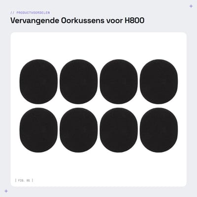 Dailygoods- Oorkussens Vervangend voor H800 - Zachte Oorkussens - Traagschuim - Geluidsisolatie - Comfortabel - Eenvoudig te installeren - Hoofdtelefoon Oorkussens