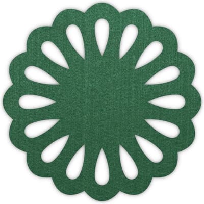 Druppel vilt onderzetter - Donkergroen - 6 stuks - ø 10 cm Rond - Glas onderzetter - Cadeau - Woondecoratie - Woonkamer - Tafelbescherming - Onderzetters Voor Glazen - Keukenbenodigdheden - Woonaccessoires - Tafelaccessoires