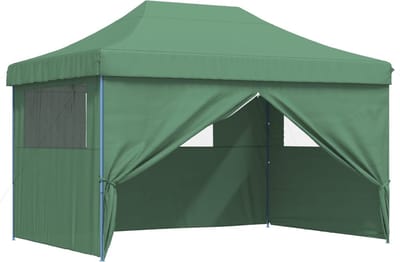 Partytent opvouwbaar - Paviljoen - 3x4 - Easy up - Waterdicht - met Zijwanden - Weerbestendig - Groen